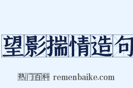 望影揣情造句是什么意思的图片